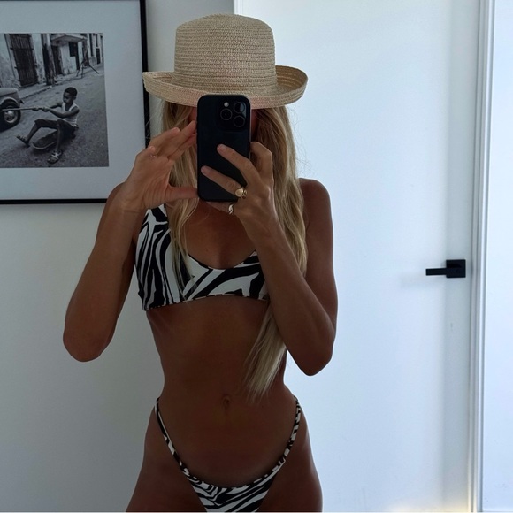 ARK SWIMWEAR Zebra Stripe Bikini Bottom - Picture 2 of 3